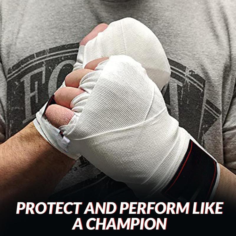 Peargar Basics 180-Inch Elastic Hand Wraps for Boxing & MMA – Professional-Grade Bandages for Men & Women (Pair)