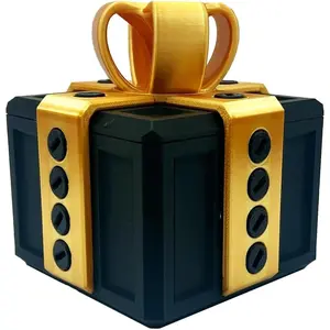 Annoying kids Christmas gifts funny gift box for money and card holder.large gag prank case with screws