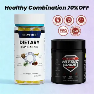 HolyTime Turmeric & Nitric Oxide Healthcare Supplement Vitamins - Joint Pain Relief, Anti-Inflammatory Support, Blood Flow Boost, Men’s Vitality Aid