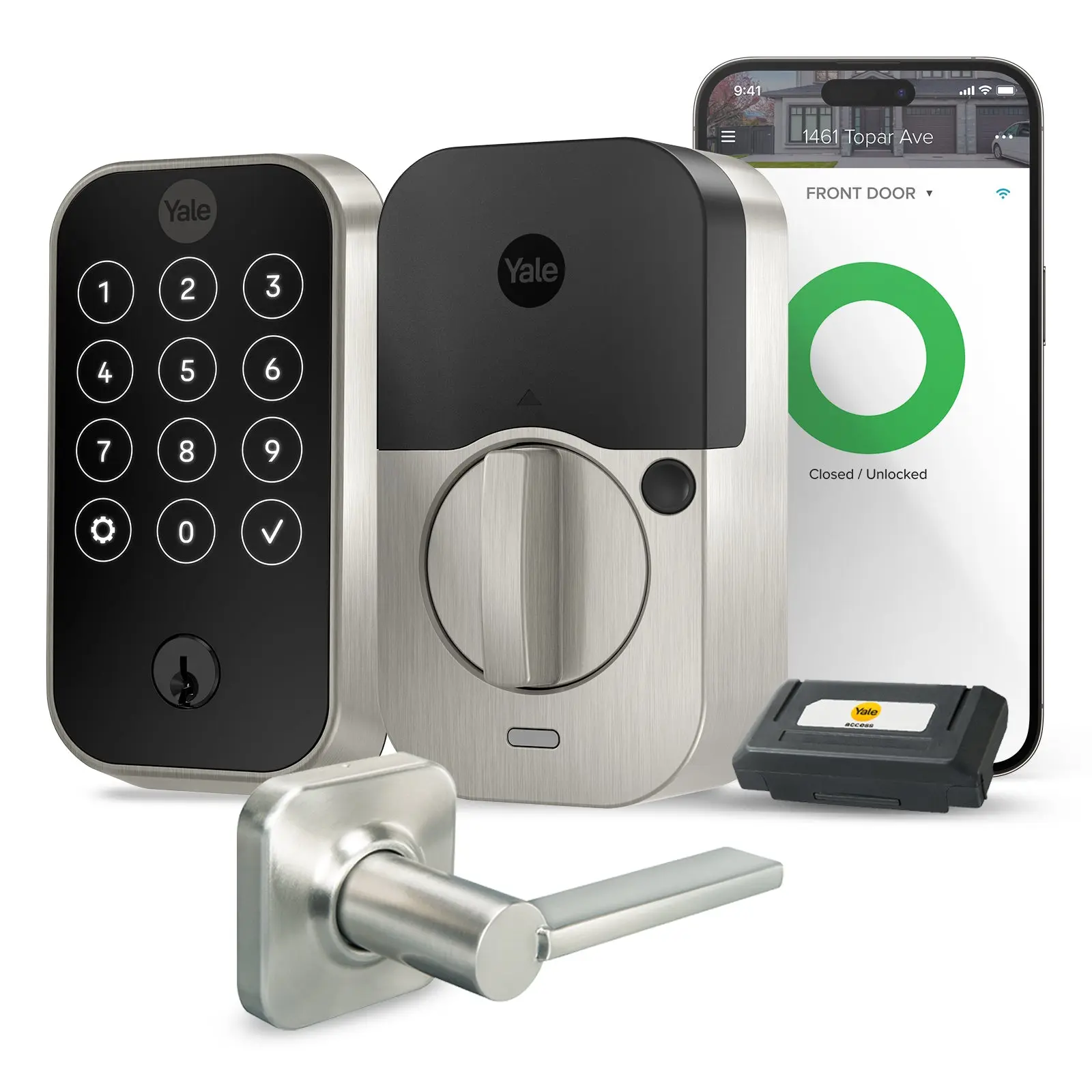 Yale Assure Lock 2 Touchscreen with Wi-Fi and Valdosta Lever