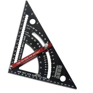 Adjustable Woodworking Triangle Ruler, Right Angle Measuring Tool, Construction Layout Tool, Ideal for Carpentry & Building Projects