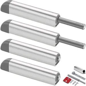 4Pack Push to Open Cabinet Hardware Door Latch & Lock,  Push Latches for  Door Heavy Duty  Push Release Drawer Pull  Pop Out for Kitchen RV Closet Tip  Close-