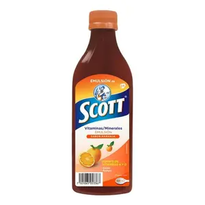 Scott Vitamin Supplement Orange Flavor (369ml) - Vitamin A & D, Calcium Healthcare, Calcium Healthcare Natural Dietary Bathroom