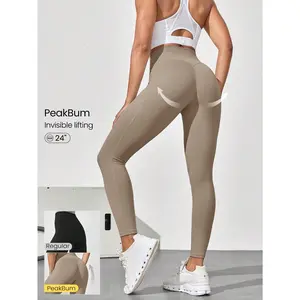 GLOWMODE 24" Powersculpt™-Air Sculpt Flex Sweat-Wicking Cool Feel V-Waist Butt-Lifting Leggings High Impact Workout Running Training