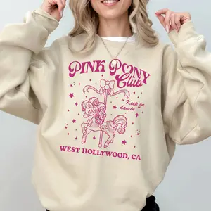 Pink Pony Club Sweatshirt, Vintage Ch4ppell Roan Sweatshirt, Midwest Princess Tour, Sapphic Lesbian WLW Pride Music, Hot To Go Shirt Casual