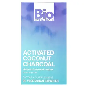 Bio Nutrition Activated Coconut Charcoal, 90 Vegetarian Capsules (260 mg per Capsule)