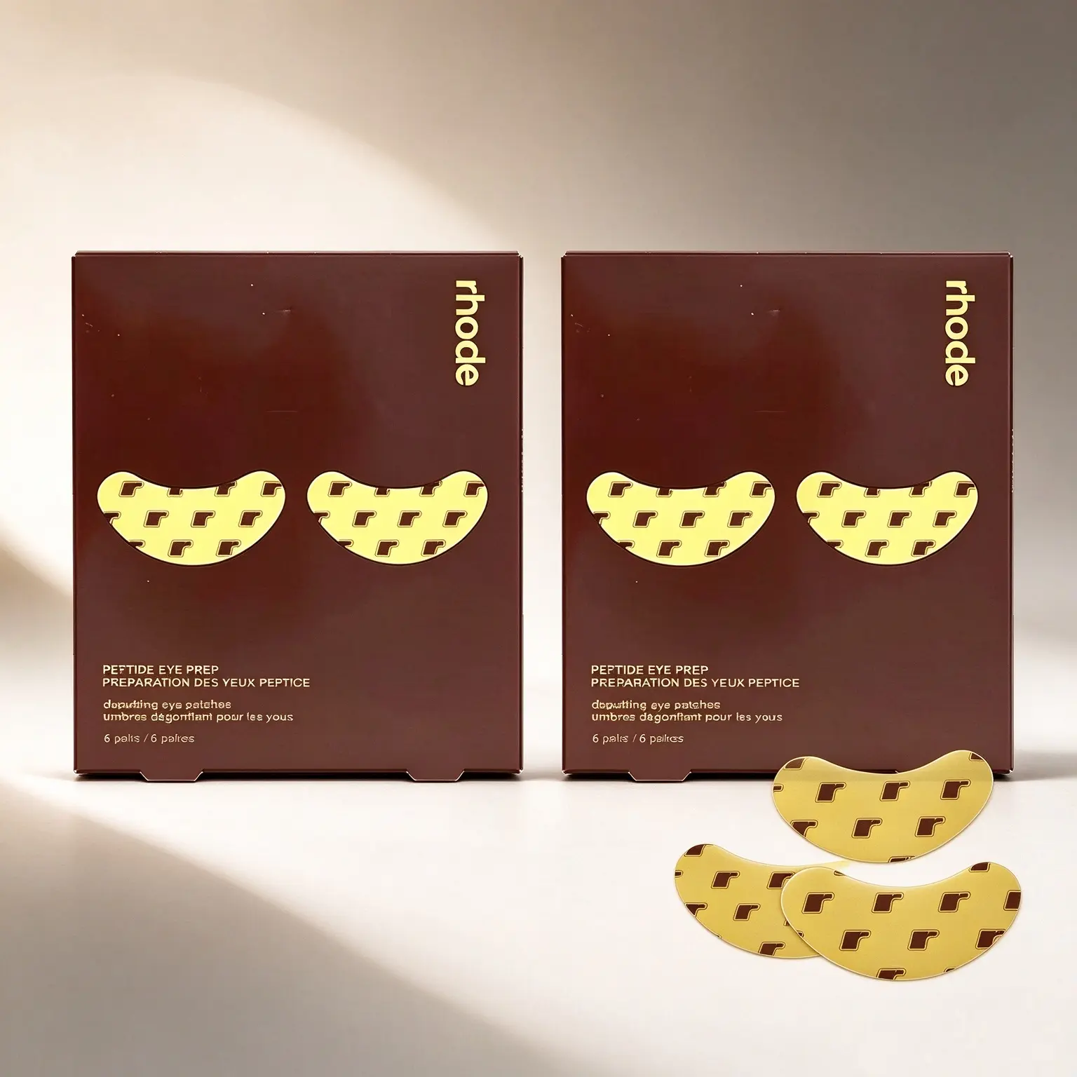Peptide Eye Prep Eye Patches, 2 Boxes Total 12 Pairs