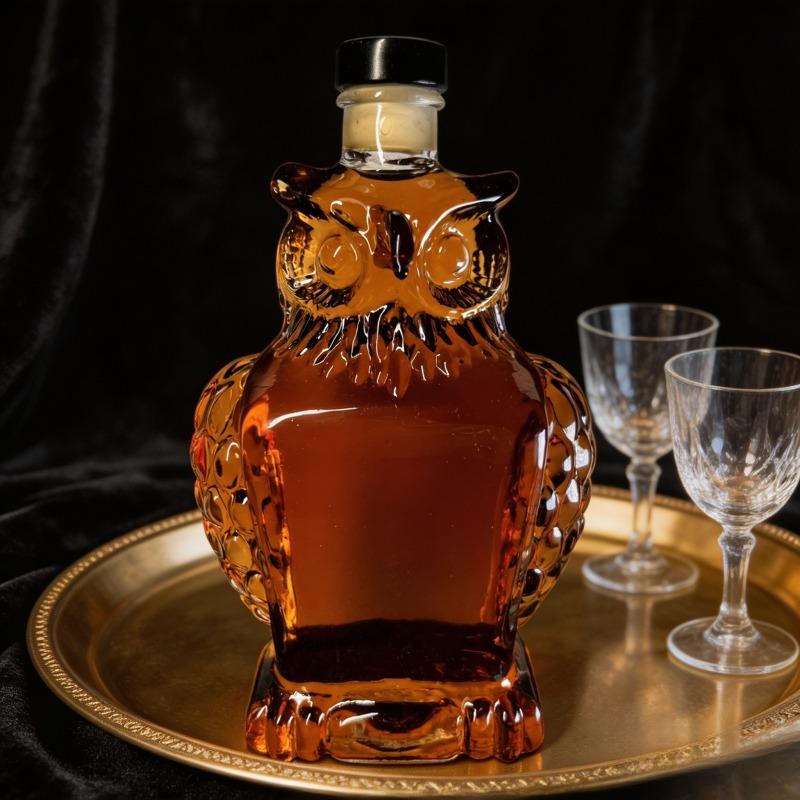 Eagle Shaped Glass Whiskey Decanter, Portable Creative Liquor Storage Bottle, Art Sculpture Ornament, Unique Christmas Gift for Men & Couples, Home Bar & Party Decor