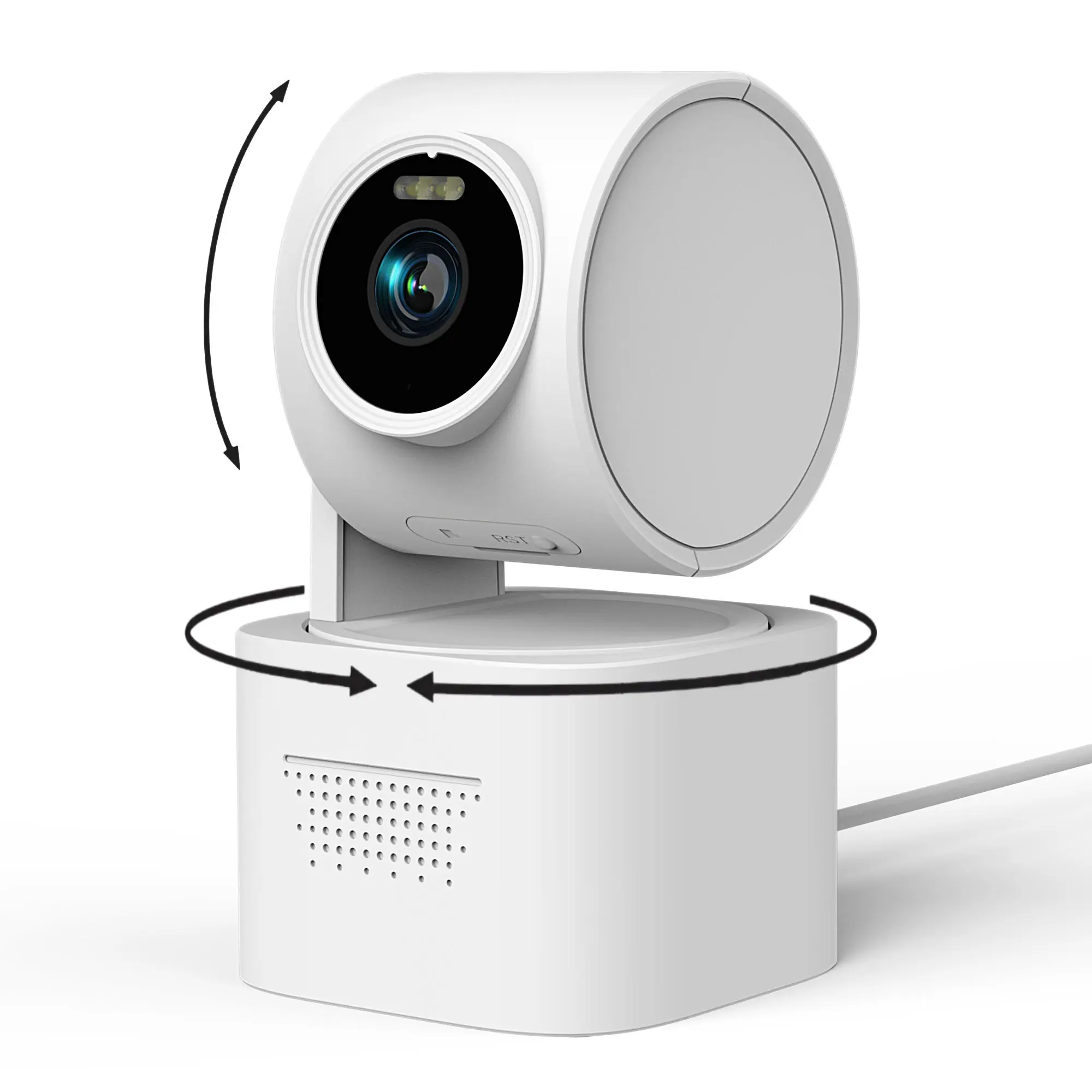 Girafit 3K 5MP Indoor/Outdoor Security Cameras for Home Security,360°Pan/Tilt/Zoom WiFi Smart Home Security Camera,AI Person/Pet/Vehicle Detection & Tracking,Starlight Color Night Vision,IP65 Waterproof,Works with Alexa