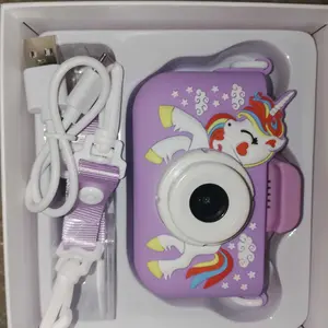 Cartoon Unicorn Design Digital Camera, 1 Count Cute Video Recording Camera Toy with Memory Card & Card Reader, Perfect Gift for Birthday & Holiday