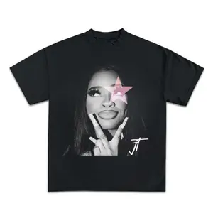Signature Pink 1 Hard Light Star Women's Graphic Tee Vintage Trendy Casual Round Neck Short Sleeve Unisex T-shirt for Daily Wear Ladies Summer Top Gift For Women and Man Womenswear Streetwear Black Crewneck Style Shortsleeve Tshirt