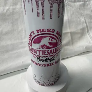 Auntie saurus Tumbler/Bluetooth Speaker Tumbler with fun sassy design  Drinkware Bottle  Cup Water Bottles Lid Washable Reusable Bottled Portable Mug