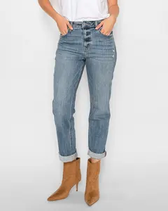 High Rise Boyfriend Jeans