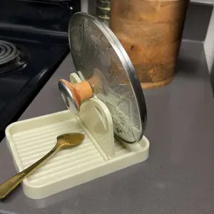 Kitchen Utensil Holder, 1 Count Multifunctional Spoon Rest, Foldable Pot Lid Holder, Cooking Tableware Utensil Holder, Kitchen Accessories, Household Kitchen Products, Cutlery, Kitchenware