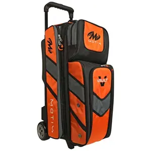 Motiv Vault Triple Roller - High-Quality Design, Ideal for Bowling, 3 Bowling Bags, Large Pockets