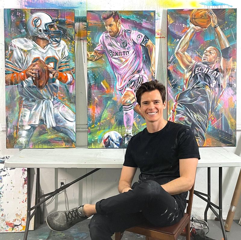 Original Painting: Messi in Miami