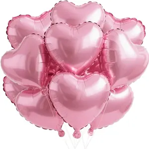 8 Heart Balloons Set for Party Balloons Decorations, Birthday, Anniversary, Wedding, Perfect for Celebrations and Special Occasions