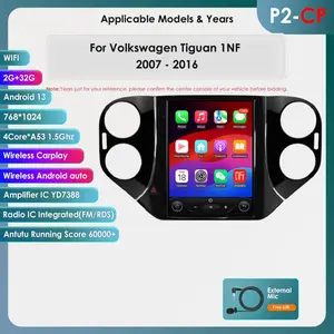 [Hizpo] 2 Din Android Car Radio Multimedia Video Player Carplay Auto for Volkswagen Tiguan 1NF Golf 5 2006 Screen Navigation GPS