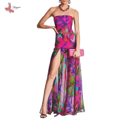maryska strapless maxi dress purple Maryska Strapless Maxi Dress Purple Princess Polly