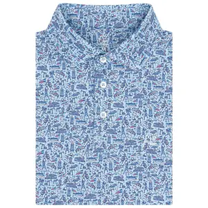 The Houston Men Performance Polo Breathable Mesh Fabric Classic Loose Fit Pullover Short Sleeve Stylish Menswear Golf Soccer Casual Summer Top S-5XL