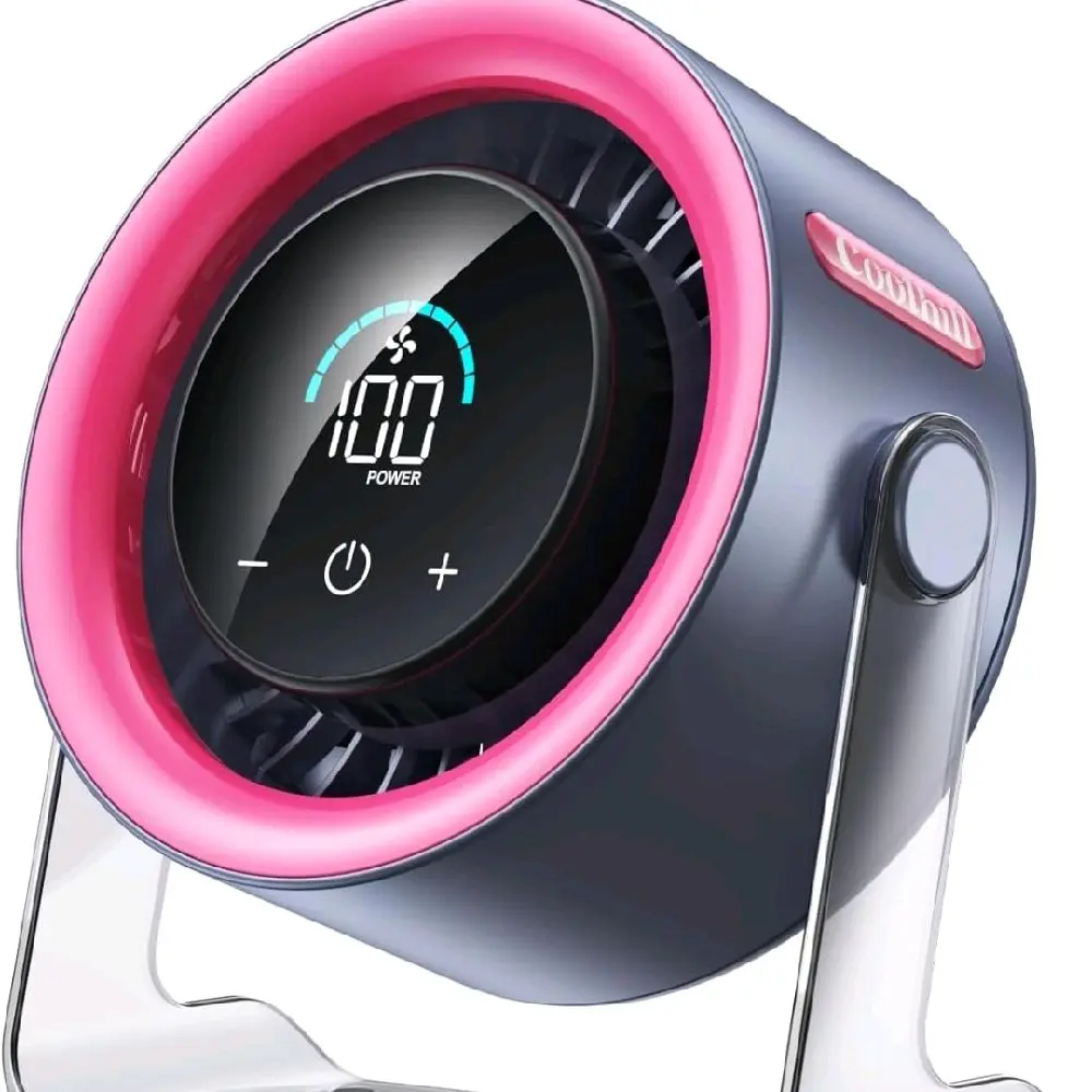 USB Desk Fan, Portable Mini Personal Fan with 3-Speed Adjustment for Home Office Desktop Use