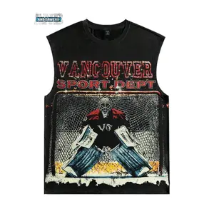 ANB-AnboaWear Street Life Men's Summer Street Letter Print Round Neck Casual Loose Fit Tank Top, The Perfect Gift for a Friend