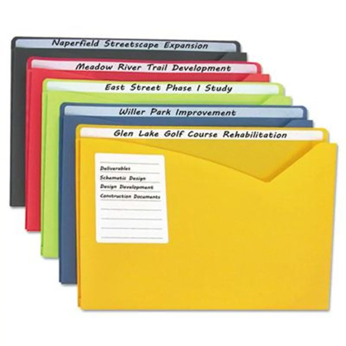 C-Line Archival Quality Polypropylene Expandable File Folders, Office Filing Organizers with Full-Length Write-On Tabs & Handwriting Compatibility, Document Storage Accessories for Office Use, Expandable File Folder, Files For Filing Cabinet