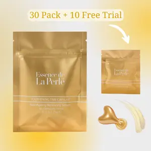 Anti-Aging Silk Skin Serum Concentrated Collagen Avocado Oil Vitamin C + E + A / The Magical Heart Youth Perfecting Mask Essence de La Perle Daily Facial Skin Care Treatment