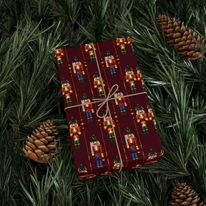 Nutcracker Wrapping Paper Holiday Gift Wrap Nutcracker Gift Wrap Elegant Christmas Gift Wrap Christmas Wrapping Paper Seasonal Gift Wrap
