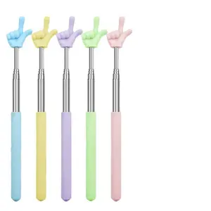 1/5pcs Random Color School Teacher Pointer, Retractable Classroom Mini Finger Pointer Tool, Teacher Supplies, Suitable for Learning and Teaching