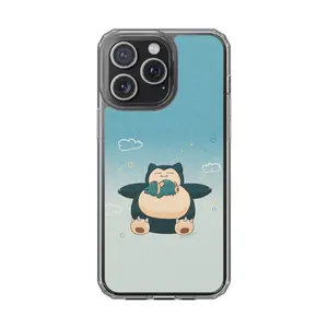 Cute Snorlax Phone Case Sleepy Cartoon Compatible with iPhone 17 16 15 14 13 12 11 8 SE XR X XS Max Pro Plus