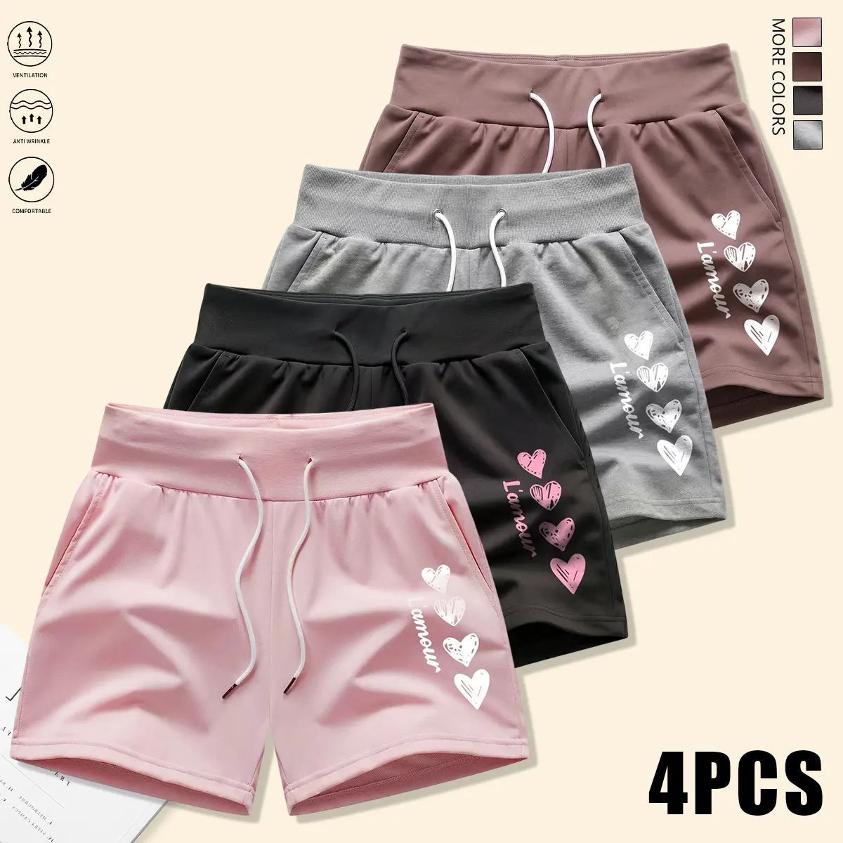 Pink + Black + Gray + Dark Purple