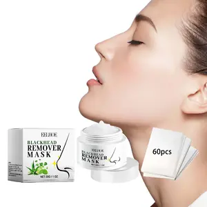 EELHOE Deep Cleaning Nasal Patch, Facial Mask 30g, Nasal Tip Patch 60pcs, Moisturizing Nasal Film for Gentle Cleansing of Pores and Hydrating, Water, Glycerin, Vitamin E, Calamus Aloe Extract, Charcoal Powder, North American Witch Hazel Extract