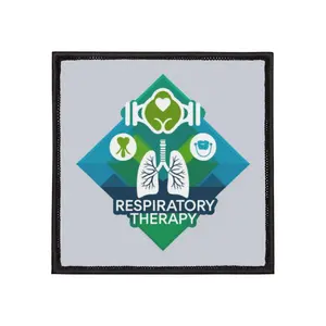 Respiratory Therapy Iron-On Patches, Fun Medical Badge, Unique Gift for Healthcare Workers, Custom Jacket Decor, Nurse Appreciation