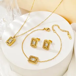 Stainless Steel Jewelry Set for Men and Women