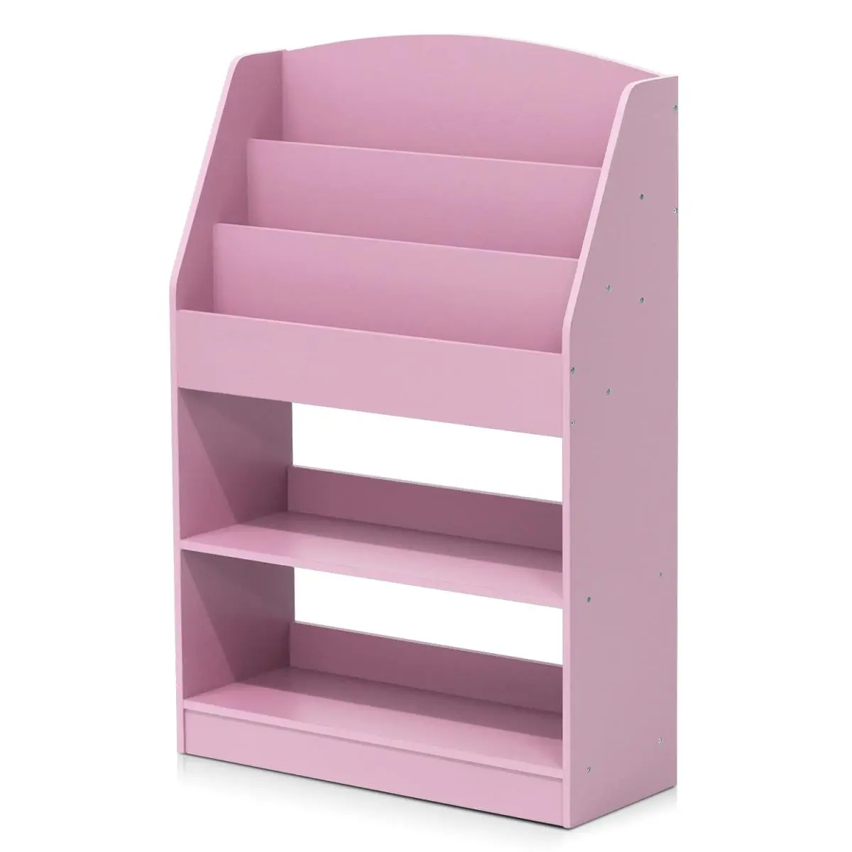 Furinno FR16118PK Kidkanac Bookshelf - Pink, Magazine & Toy Storage, Easy-Clean Laminate, Assembly Required, Back to School Haul, Home Library, 29.5 lbs Commercial Classroom Furniture