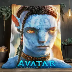 Avatar Theme Soft and comfortable home blankets, small throw blankets, nap blankets, perfect Christmas gifts for friends and besties. Super soft heat-pressed blankets. Flannel Cozy Blanket. Y251222105