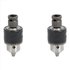 2set 1.5-13mm Drill Chuck Drill Adapter 1/2 Inch Changed Impact Wrench Into for Electric Drills
