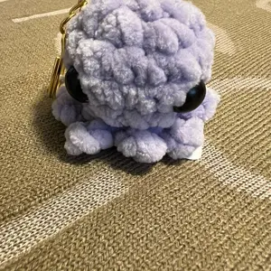 Custom crochet octopus keychain