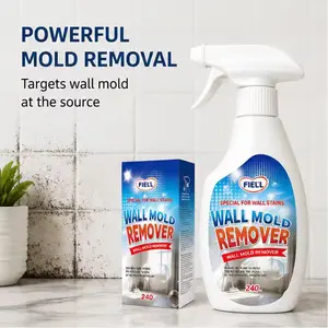 Mold & Mildew Remover Spray, No Scrub Wall Mold Cleaner, Bleach-Free Mildew Stain Eliminator Safe for Kids & Pets, Long Lasting Protection for Bathroom Walls Tile Grout