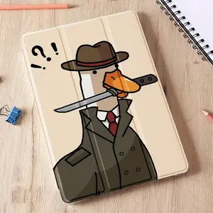 Funny Duck Case for iPad with Pen Slot - Convertible Stand, Anti-Fall Protection, Compatible with iPad Air 4/5, iPad 7/8/9, iPad Air 1/2, iPad Pro 11, iPad 10th Gen - Cute iPad Cover for iPad Pro/ Air/Models Listed Above, Cute iPad Cases, Stylus Storage