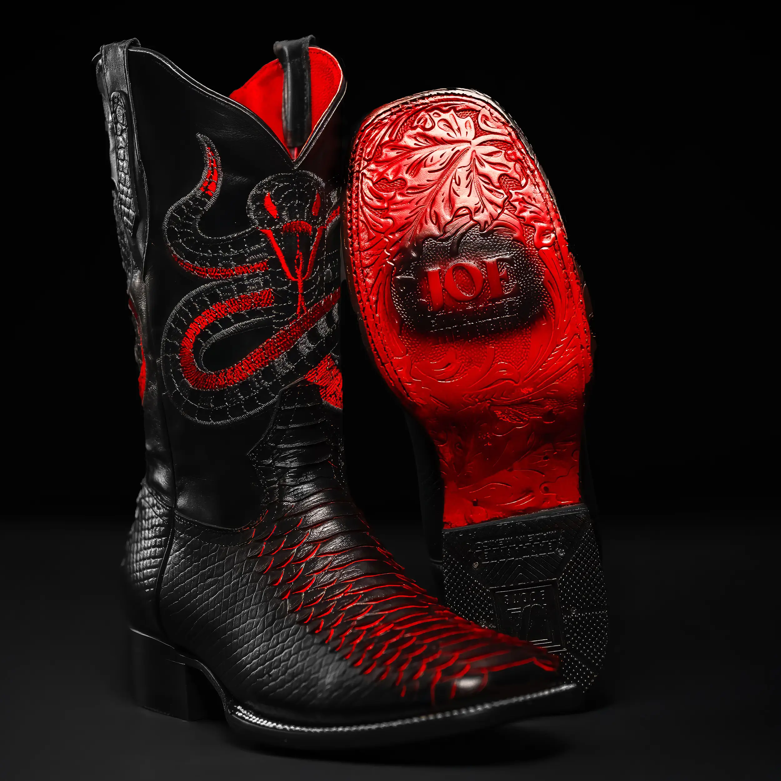 Men's VIPER Python Tribute Square Toe Boot