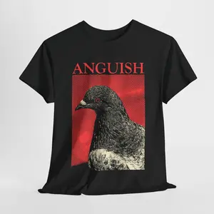 Anguish Pigeon Top Text Version T-Shirt P2G