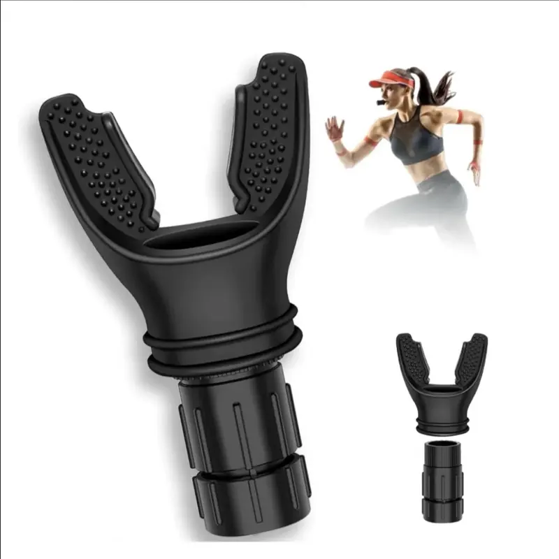 Breathing Exercise Tool for Lungs Portable Adjustable Resistance Lung Exerciser Lung Capacity Abdominal Breathing Trainer Fitness Trainer Accessories for Gym Workout Use