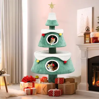 Torre De Arbolde Navidad Para Gatos TikTok Shop - Main Image
