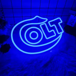 1pc Colt Firearms LED Neon Sign, Light up Firearms Wall-Mounted Neon Light, USB Powered, for Firearms Club, Game Room,Garage, Man Cave, Gift, Neon Accent Lights