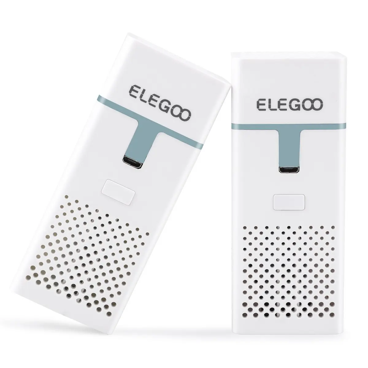 ELEGOO Rechargeable Mini Air Purifier 2PCS with Activated Carbon Filter and Universal Adaptor for LCD/DLP/MSLA Resin 3D Printer