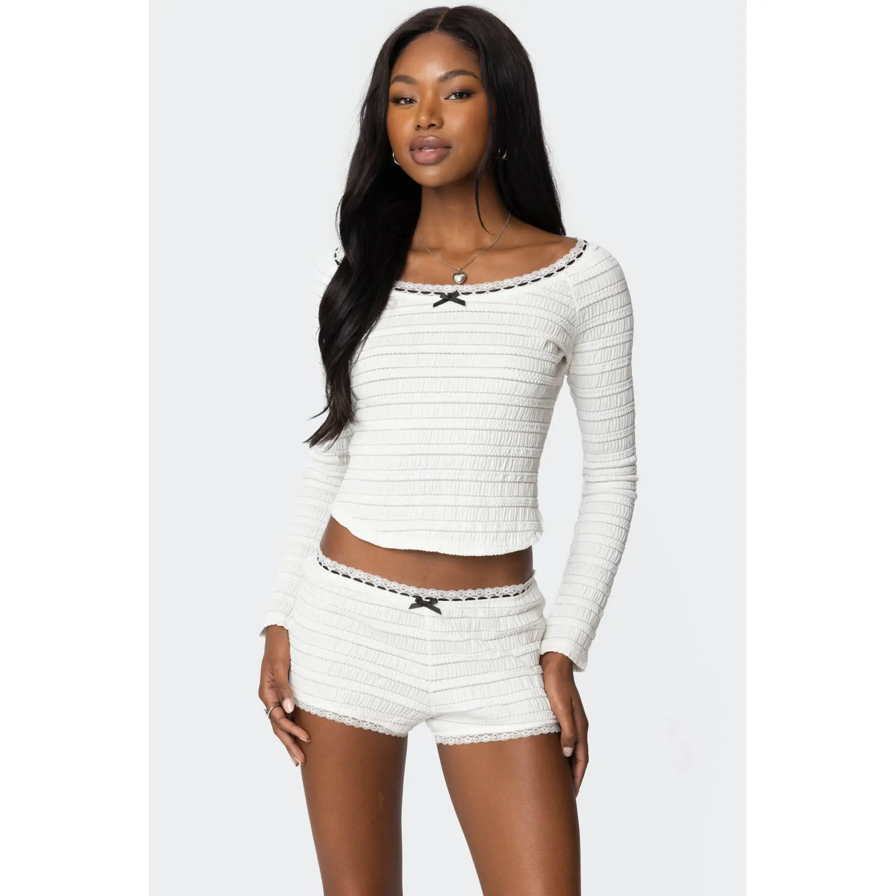 Lenny Lacey Textured Top