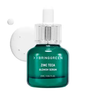 Bring Green Zinc Tea Tree Niacinamide Serum - Korean Daily Skincare Moisturizer, Soothing Hydrating Anti-Acne Face Serum for Sensitive Skin, Pore Control