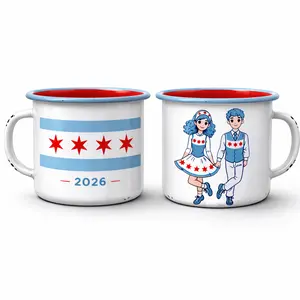 Chicago 2026 Irish Dance Enamel Mug – 6 oz